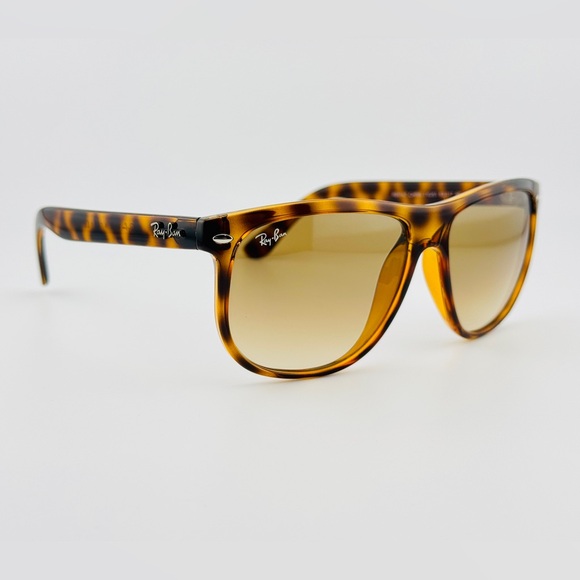 Ray-Ban Boyfriend Sunglasses Rb4147 Havana Frame with Light Brown Gradient Lens - Picture 4 of 13
